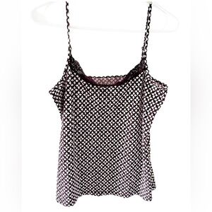 GUC LOFT Purple Flower Geometric Pattern Cami